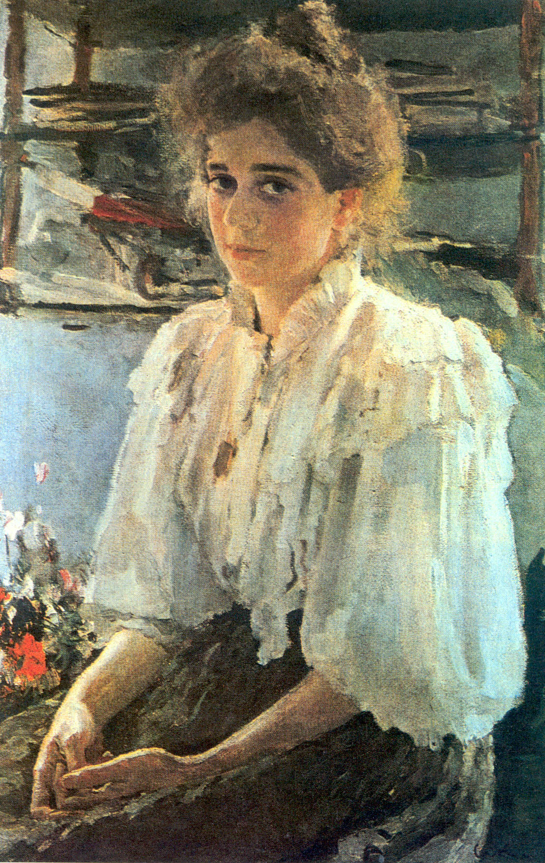 Валентин Серов картина Madame Lwoff 1895 портрет холст масло