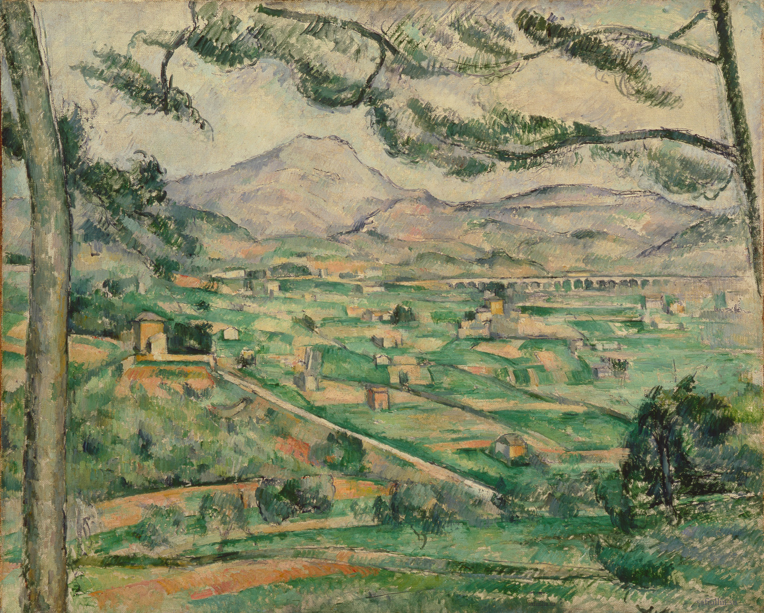 Сезанн картина La Montagne Sainte Victoire пейзажи природы Сафиуллин