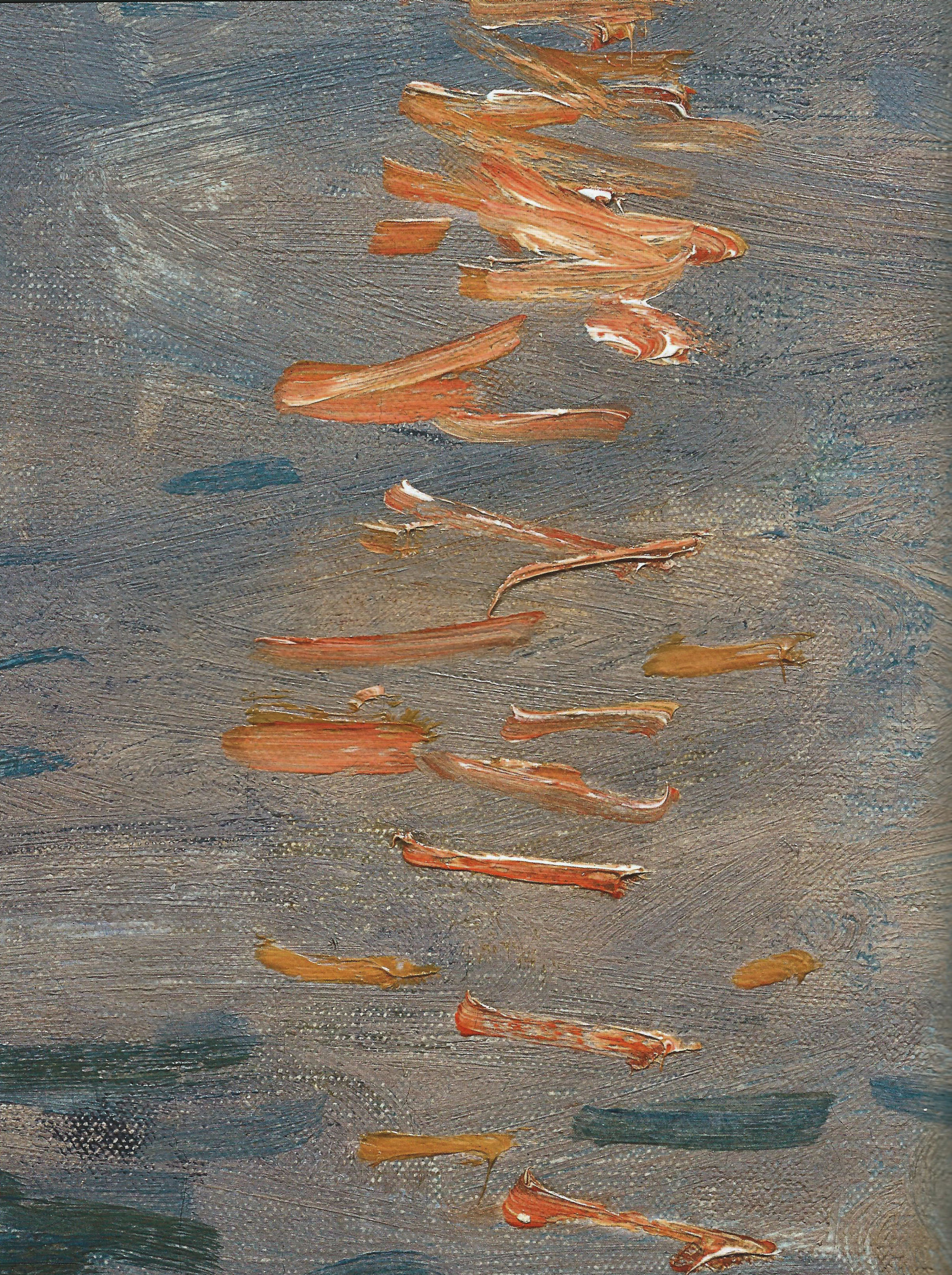Клод Моне - Впечатление. Восход солнца, 1872 (Paris, Musee Marmottan Monet) фрагмент 1
