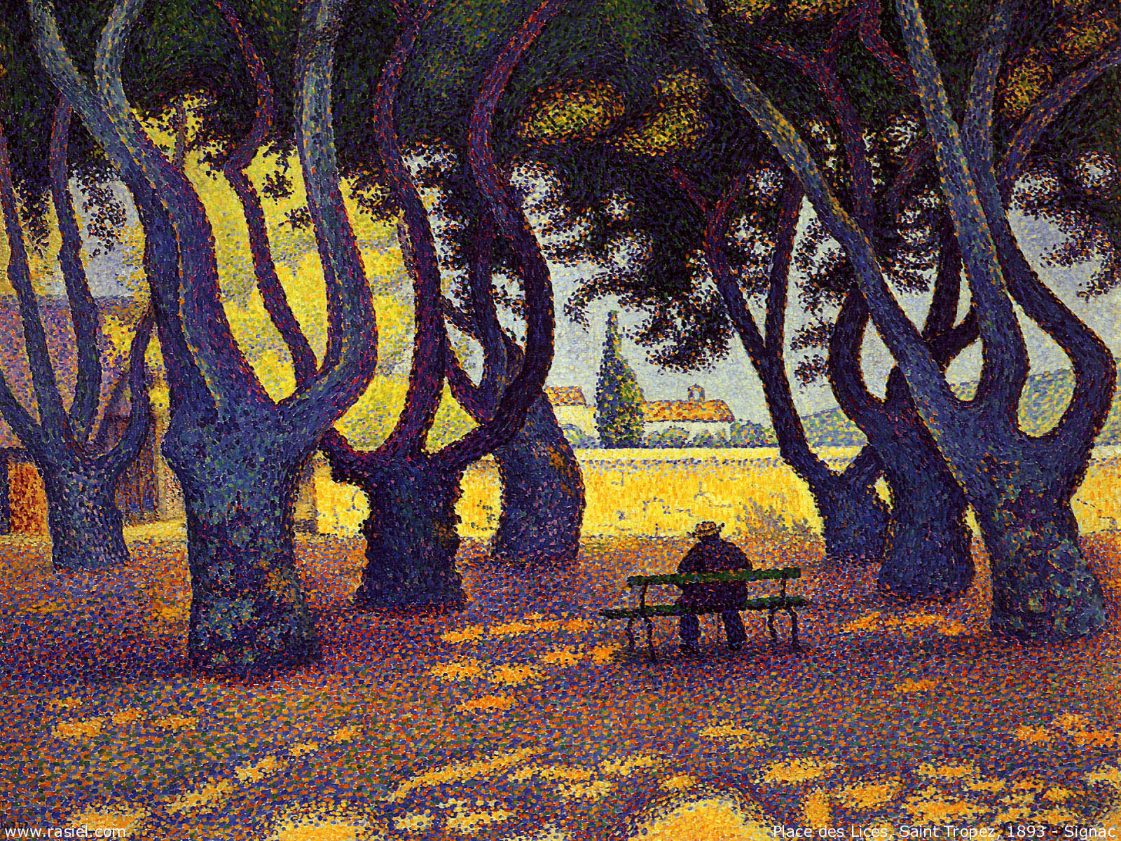 Художник Поль Синьяк Signac картина Place des Lice Сен Тропе пейзажи природы Альберт Сафиуллин