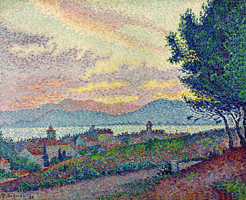 Художник Поль Синьяк Paul Signac картина The Sea at Saint Tropez пейзажи природы Альберт Сафиуллин
