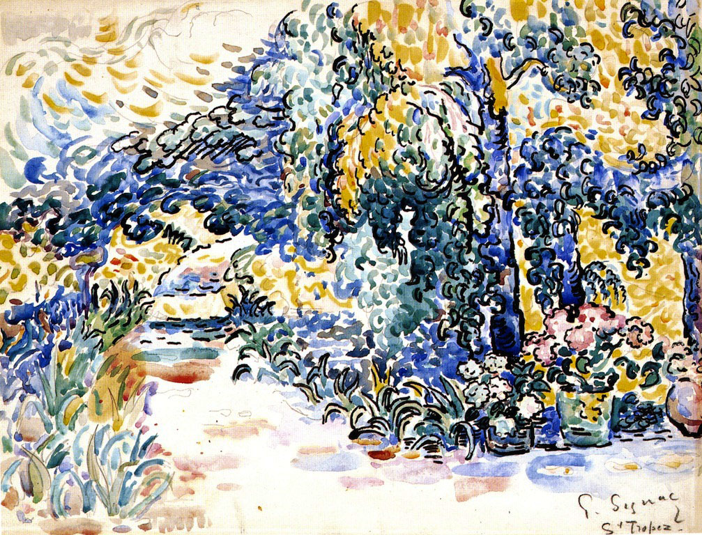 художник Поль Синьяк Paul Signac акварель Сен Тропе Garden пейзажи природы Альберт Сафиуллин