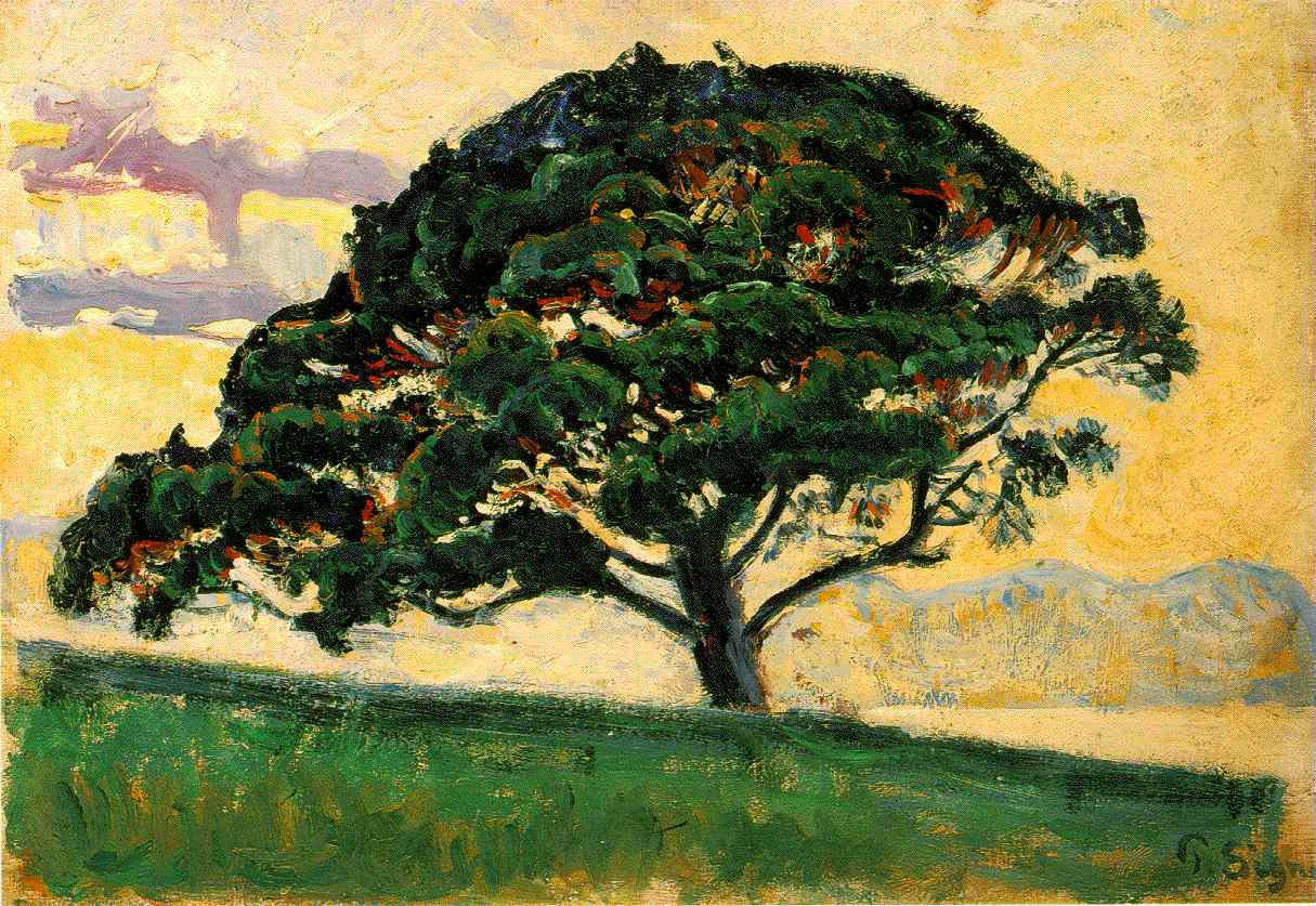 художник Поль Синьяк Paul Signac картина Pine Saint Tropez пейзажи природы Альберт Сафиуллин