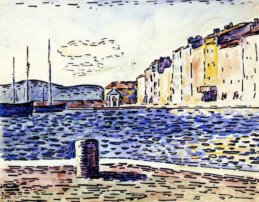 художник Поль Синьяк Signac акварель картины порт Сен Тропе пейзажи природы Альберт Сафиуллин