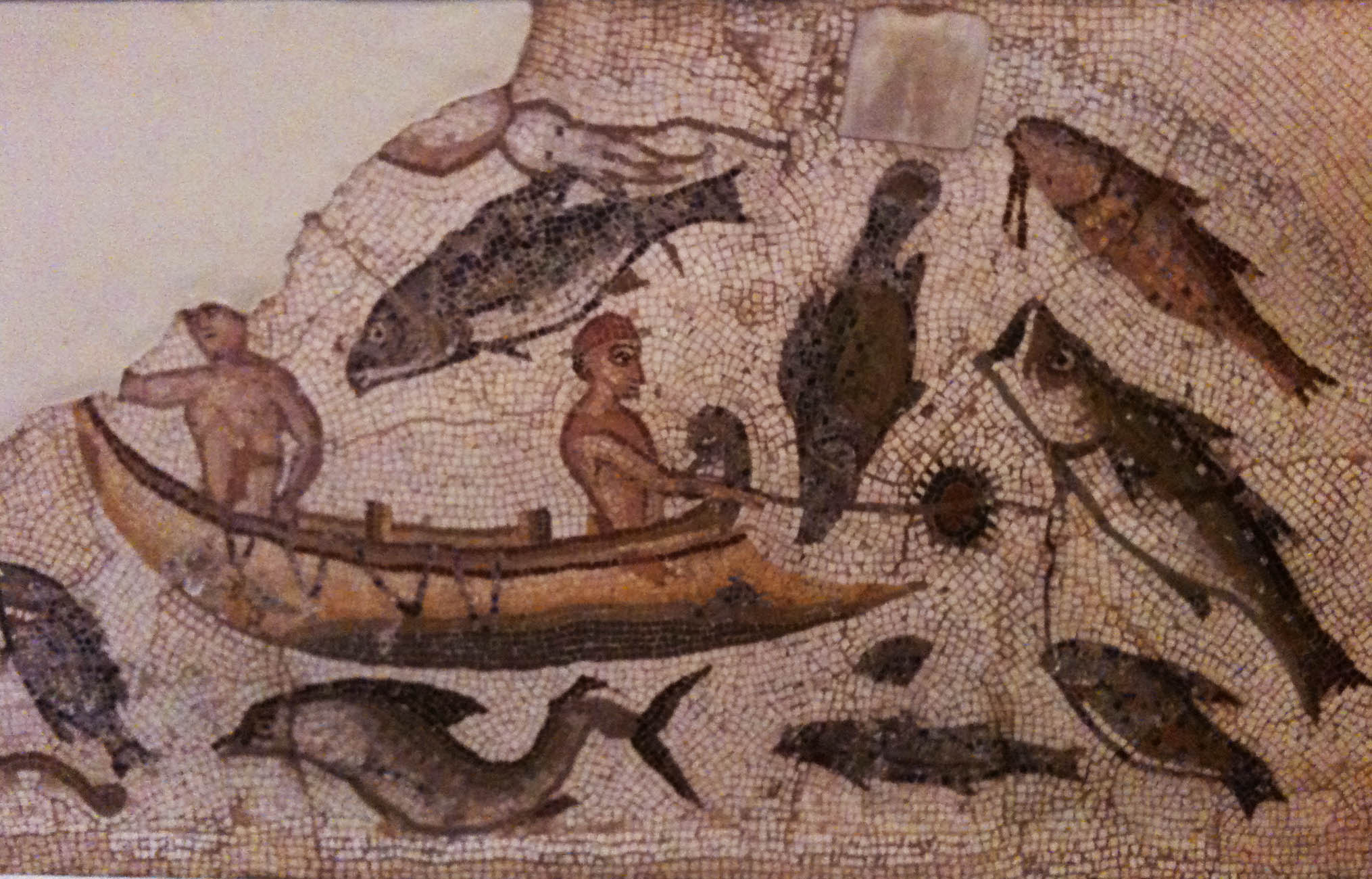 Рыба Барабулька римская мозаика Британский музей пейзажи природы Альберт Сафиуллин