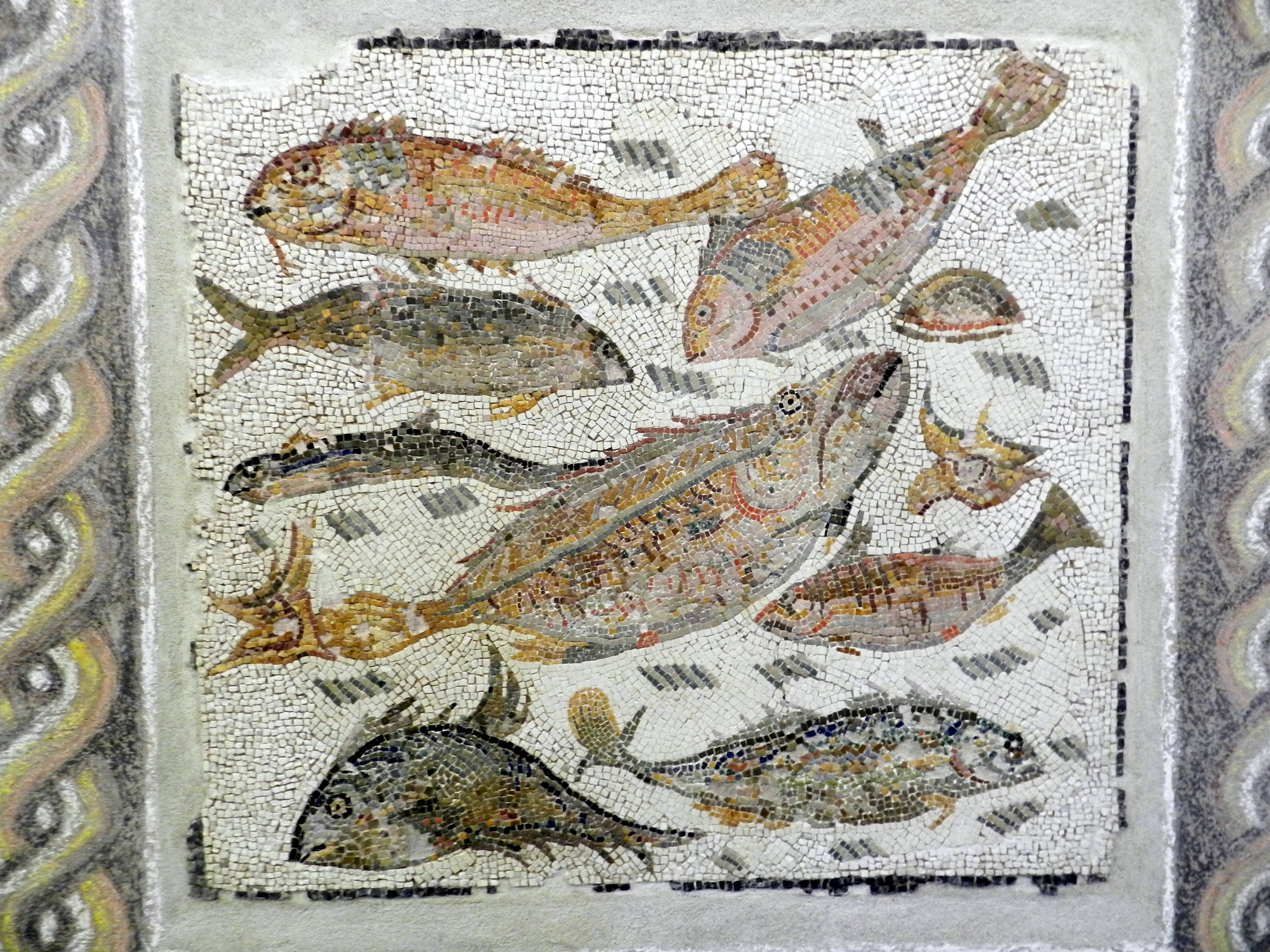 Рыба Барабулька римская мозаика Рим Palazzo Massimo Museum пейзажи природы Альберт Сафиуллин