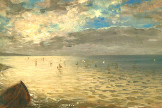 Делакруа Delacroix картина Море в Дьеппе морские пейзажи Альберт Сафиуллин