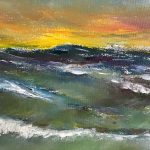 Картина Морской пейзаж шторм закат Альберт Сафиуллин