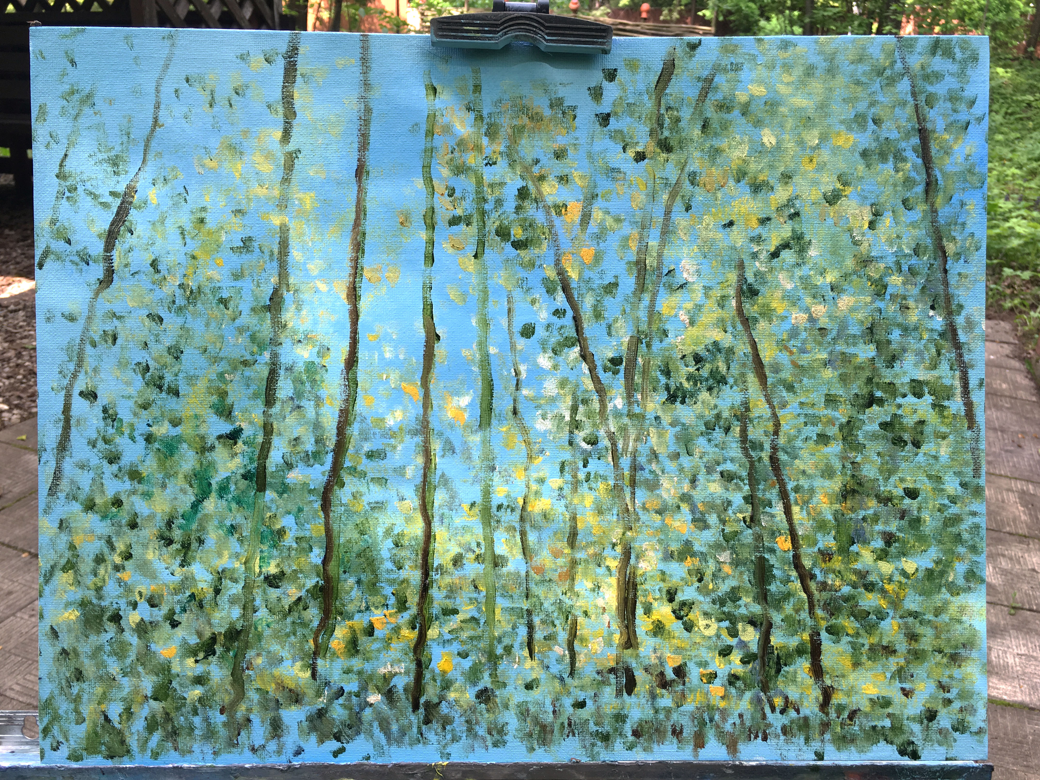 Весенний лес картина маслом пейзажи природы Альберт Сафиуллин