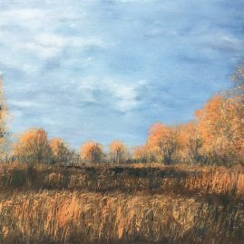 Осенний пейзаж природа Прибалтика картина маслом художник Альберт Сафиуллин