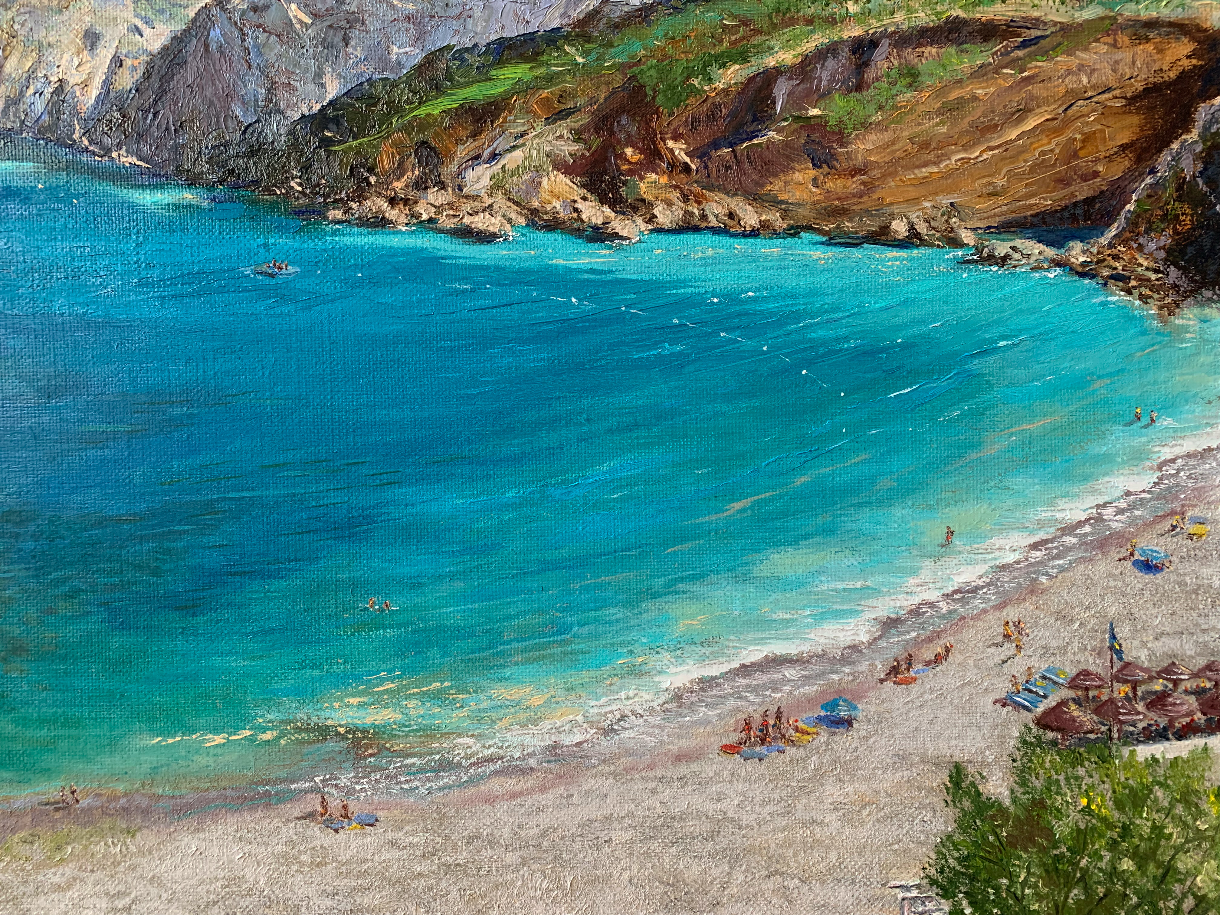 морской пейзаж картина масло холст пляж гранаделла Коста Бланка испания художник Альберт Сафиуллин