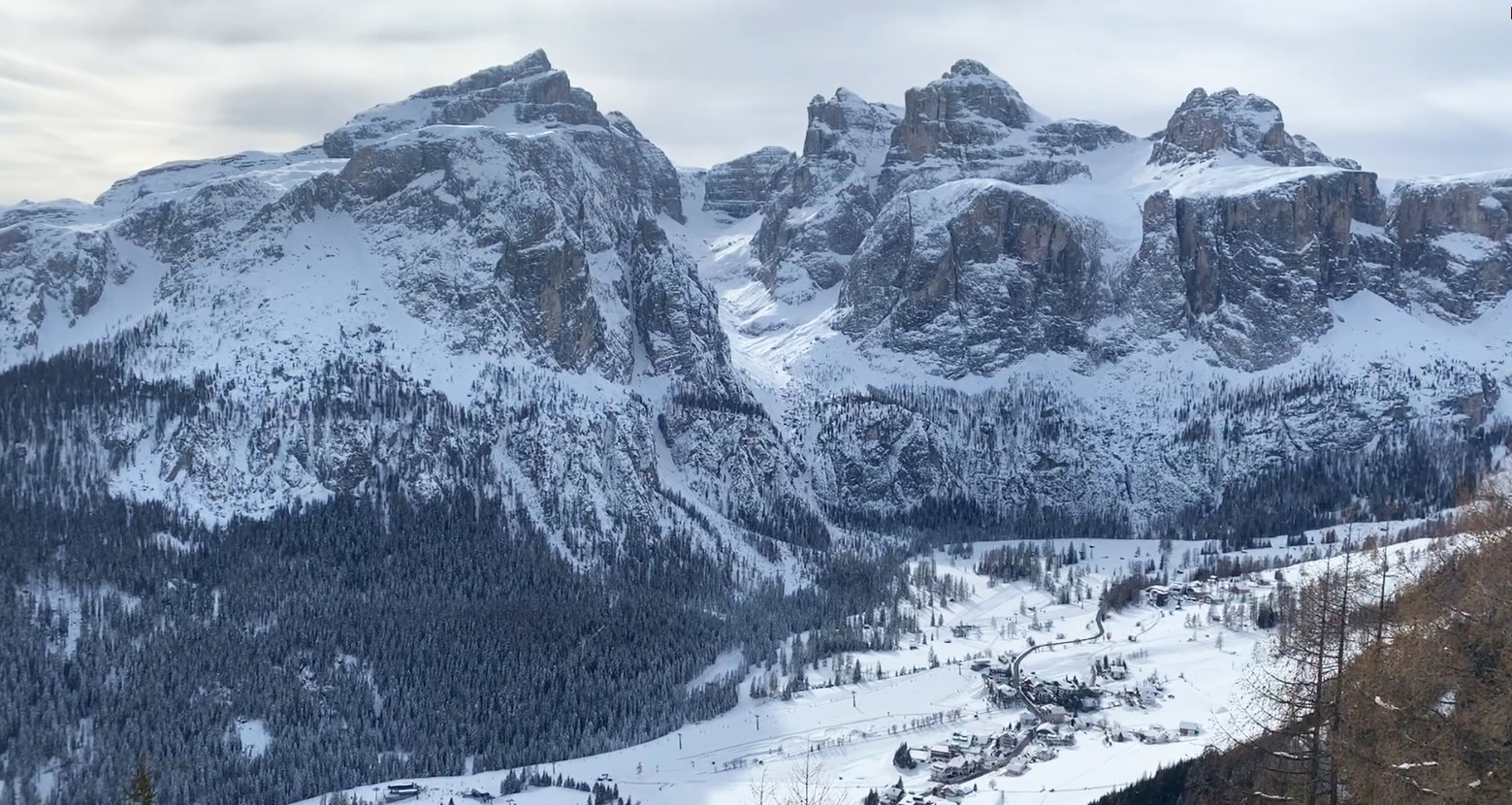 Горы пейзаж Colfosco Доломиты Альпы лыжи Альберт Сафиуллин