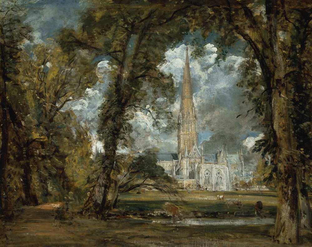 Salisbury Cathedral Constable художник Констебл Солсбери собор картина маслом пейзажи природы Альберт Сафиуллин