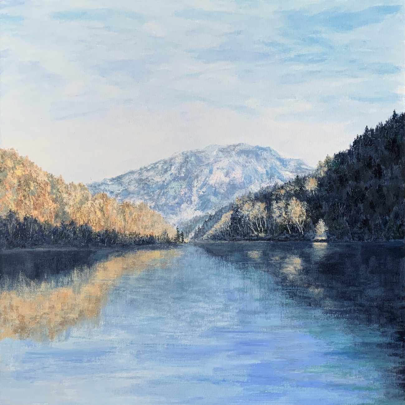 Озеро Thumsee Альпы Горы Бавария пейзажи природы художник Альберт Сафиуллин
