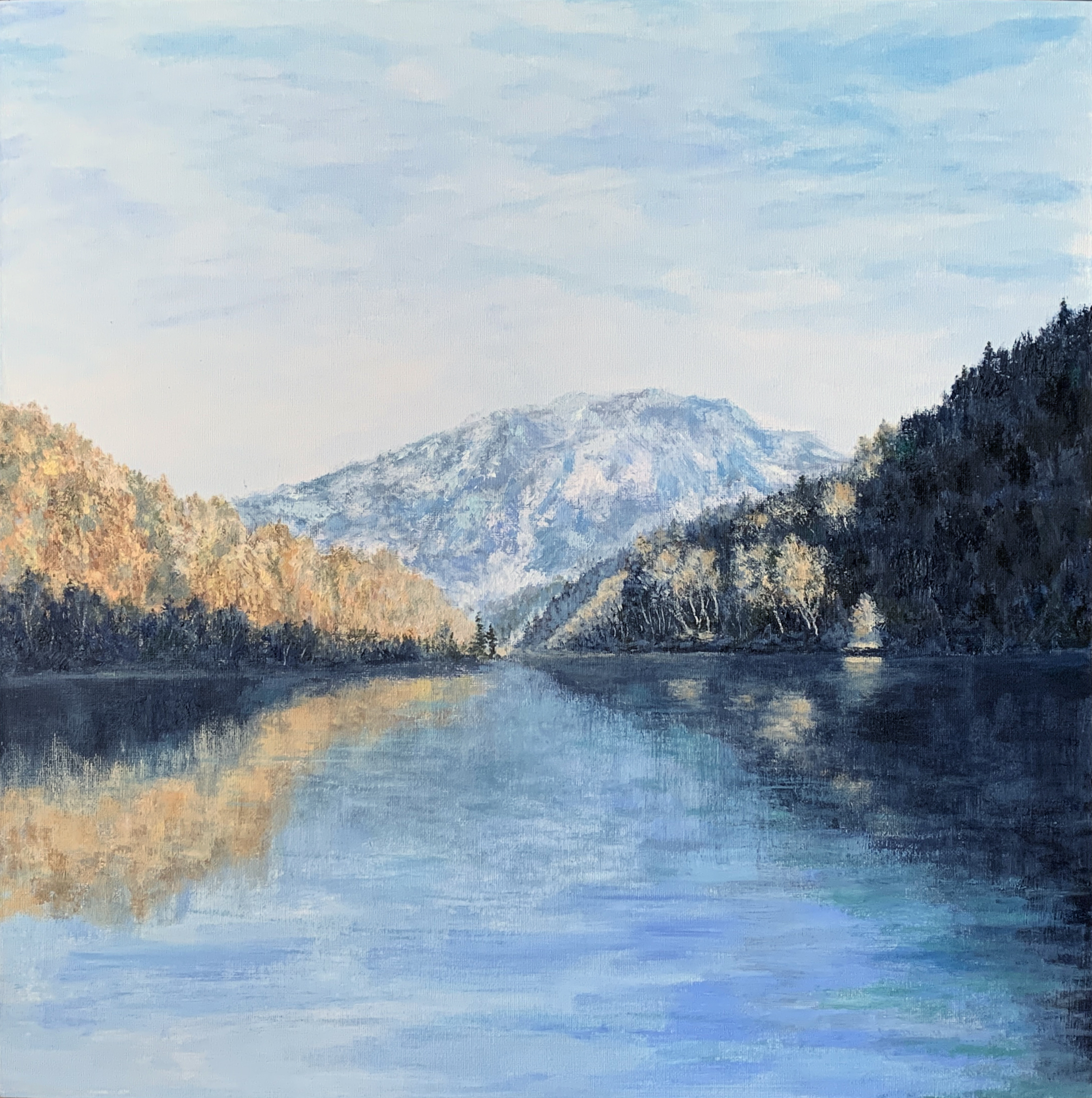 Озеро Thumsee Альпы Горы Бавария пейзажи природы художник Альберт Сафиуллин