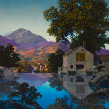 Maxfield Parrish художник Пэрриш картина Mill Pond пейзажи природы Альберт Сафиуллин