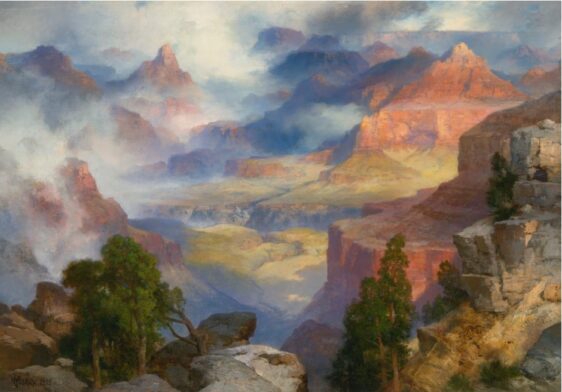 Thomas Moran GRAND CANYON IN MIST картина художник пейзажи природы Альберт Сафиуллин