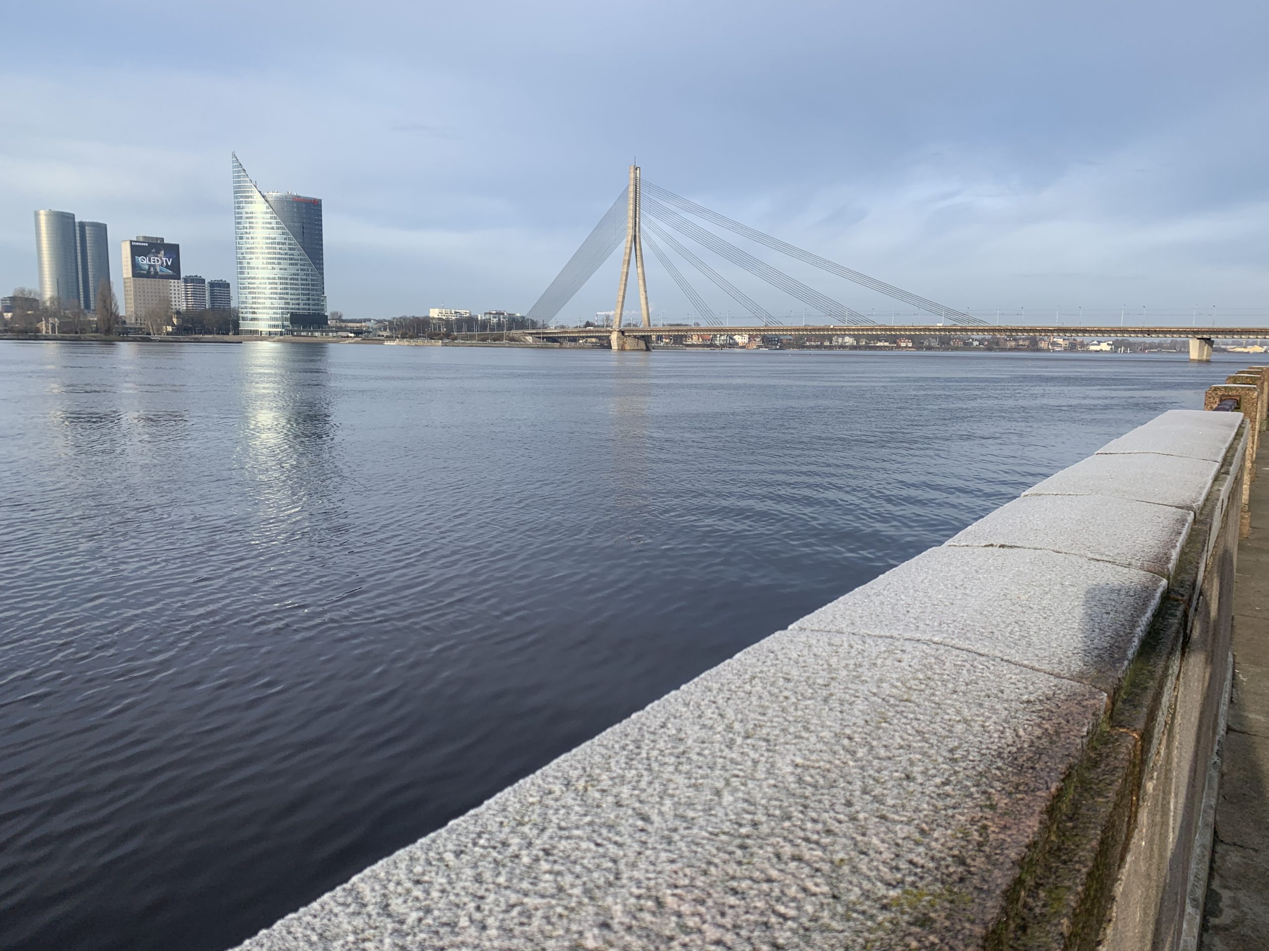 Рига Латвия Даугава мост пейзажи природы Альберт Сафиуллин