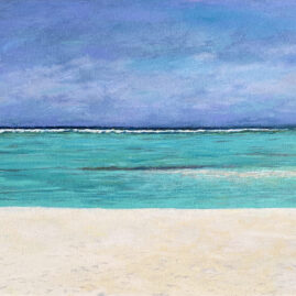 Океан Мальдивы кораллы пляж картина художник Альберт Сафиуллин