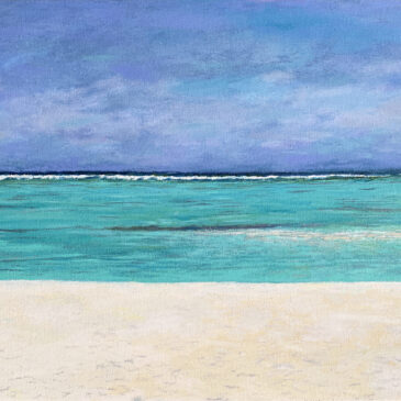 Океан Мальдивы кораллы пляж картина художник Альберт Сафиуллин
