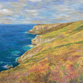 Бретань Cap Frehel море скалы небо пейзаж картина художник Альберт Сафиуллин