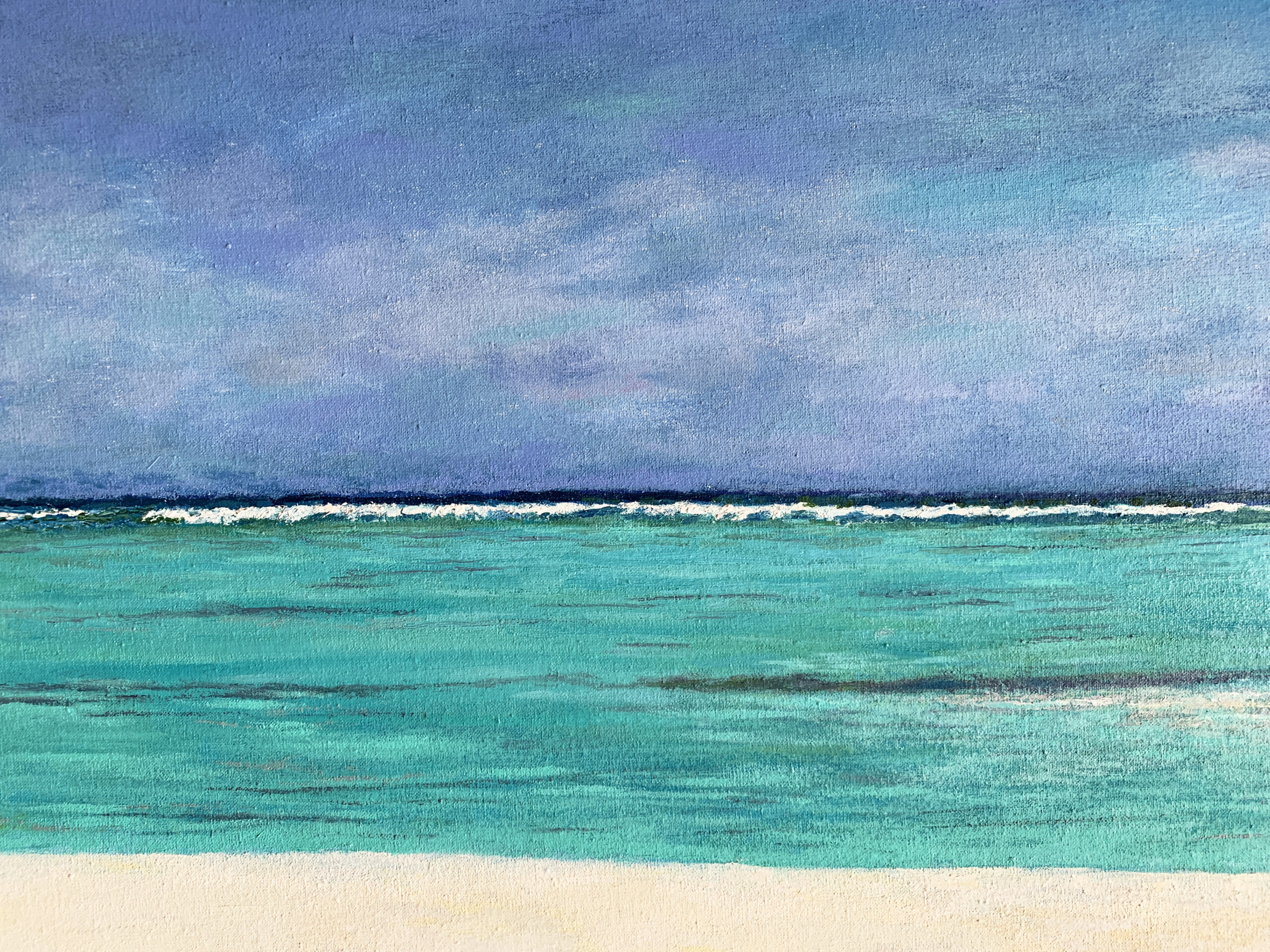 Океан Мальдивы пейзаж кораллы пляж картина художник Альберт Сафиуллин