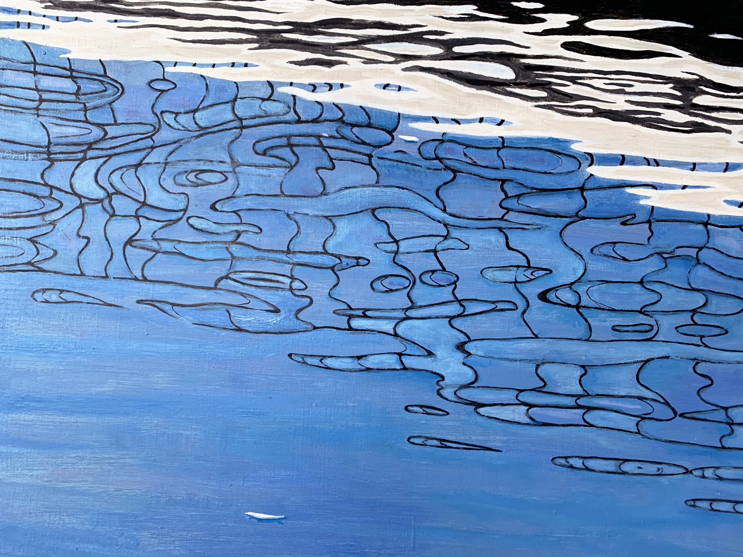 Мост отражение абстракция Параллельный мир картина художник Альберт Сафиуллин