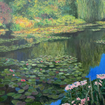 Пруд в Живерни Giverny Monet картина пейзаж масло художник Альберт Сафиуллин