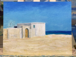 Белое солнце пустыни таможня Луспекаев картина пейзаж художник Альберт Сафиуллин