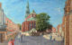Рига Старый город Латвия пейзаж Церковь Святого Петра картина художник Альберт Сафиуллин