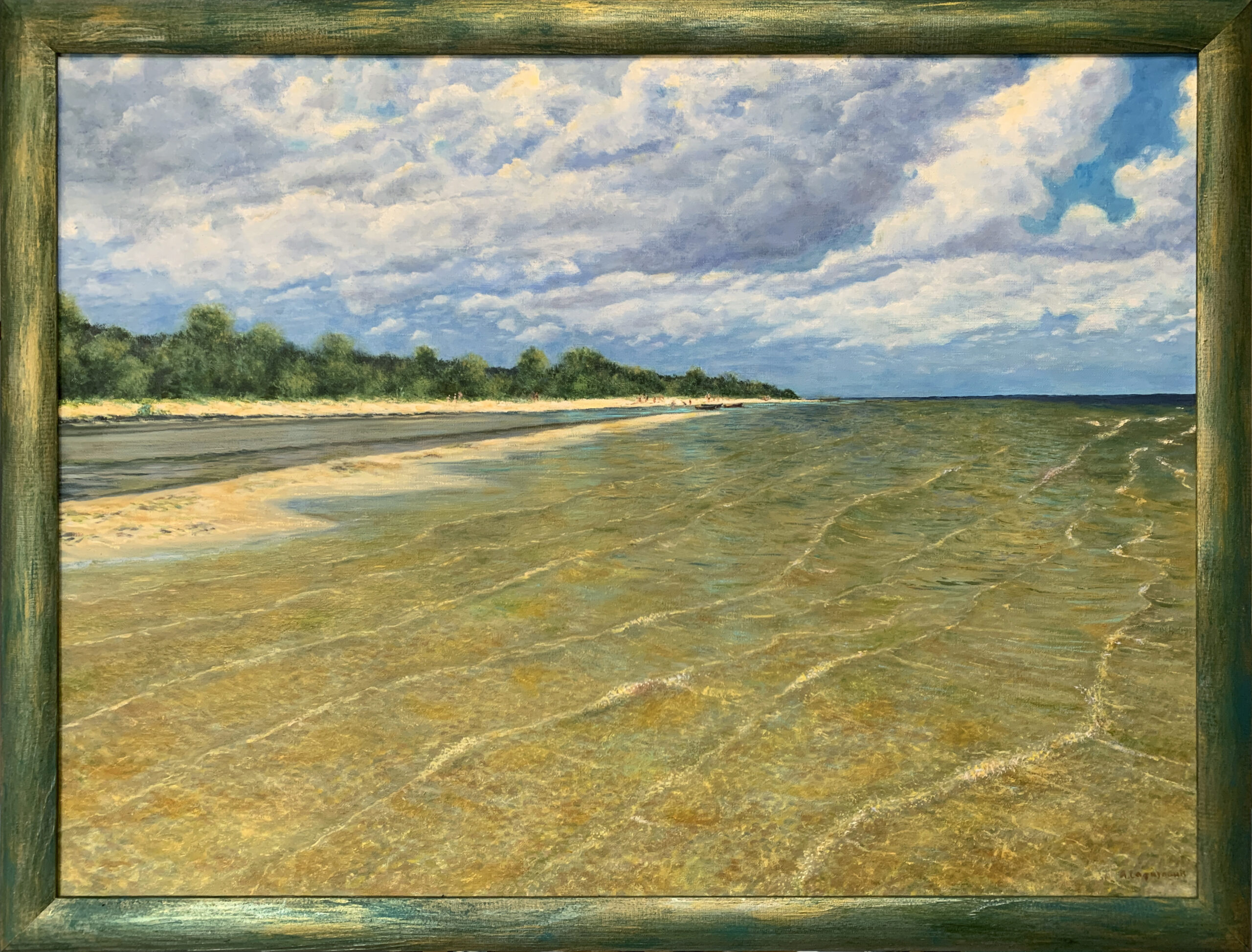 Морской пейзаж Юрмала Рагациемс холст масло картина художник Альберт Сафиуллин