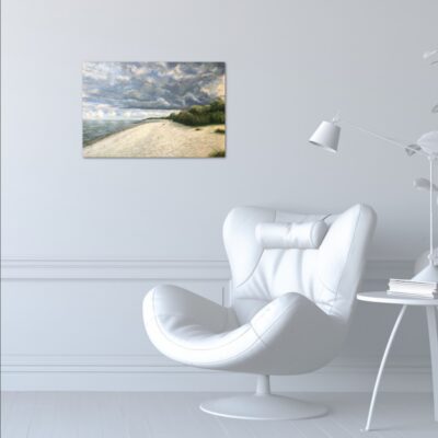 Морской пейзаж Юрмала Рагациемс дюны картина холст масло художник Альберт Сафиуллин