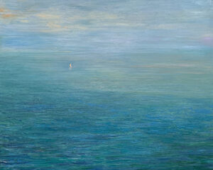 Средиземное море пейзаж Вентимилья картина холст масло художник Альберт Сафиуллин